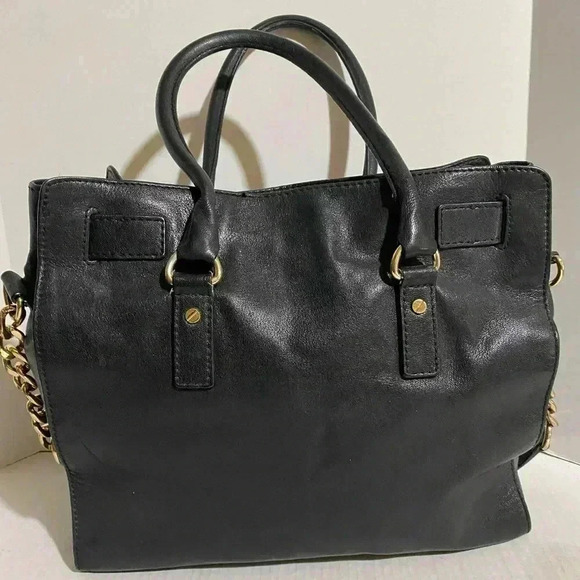 Michael kors Black leather satchel handbag - Picture 2 of 12